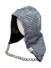 Load image into Gallery viewer, SHADOW BLUE ENERGY WAVES HOOD w/ CHAIN