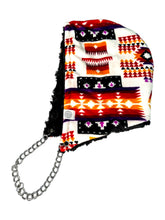 Load image into Gallery viewer, WHITE MINKY PENDLETON HOOD w/ CHAIN