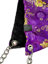 Load image into Gallery viewer, PURPLE BLOSSOM BROCADE HOOD w/ CHAIN