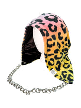 Load image into Gallery viewer, RAINBOW LEOPARD HOOD w/ CHAIN