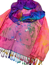 Load image into Gallery viewer, PINK AND PURPLE BUTTERFLY PASHMINA JACKET