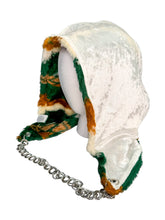 Load image into Gallery viewer, SHORT FUR PENDLETON HOOD w/ CHAIN