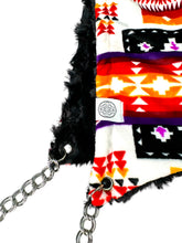 Load image into Gallery viewer, WHITE MINKY PENDLETON HOOD w/ CHAIN