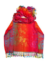 Load image into Gallery viewer, RED BUTTERFLY PASHMINA JACKET