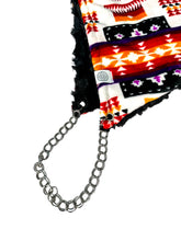 Load image into Gallery viewer, WHITE MINKY PENDLETON HOOD w/ CHAIN