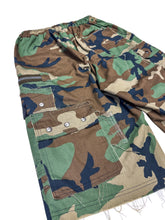 Load image into Gallery viewer, One of a Kind PATCHWORK CAMO LOVE SHORTS (M/L)
