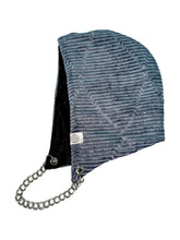 Load image into Gallery viewer, SHADOW BLUE ENERGY WAVES HOOD w/ CHAIN