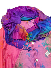 Load image into Gallery viewer, PINK AND PURPLE BUTTERFLY PASHMINA JACKET