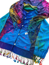 Load image into Gallery viewer, Blue Butterfly Pashmina Jacket (Large)