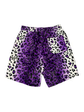 Load image into Gallery viewer, Purple Leopard Lightweight Fur Shorts (M-2XL)