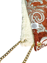 Load image into Gallery viewer, RUSTED SILVER FLORAL DAMASK HOOD w/ CHAIN