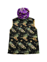 Load image into Gallery viewer, BLACK AND PURPLE BROCADE JACKET / VEST (S-2XL)