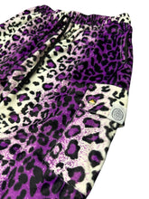 Load image into Gallery viewer, PURPLE LEOPARD SHORT FUR STRAIGHT LEG PANTS (Mens / Unisex Sizes)
