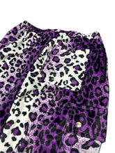 Load image into Gallery viewer, PURPLE LEOPARD SHORT FUR STRAIGHT LEG PANTS (Mens / Unisex Sizes)