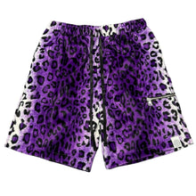 Load image into Gallery viewer, Purple Leopard Lightweight Fur Shorts (M-2XL)