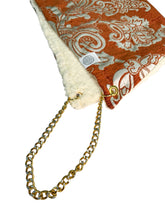 Load image into Gallery viewer, RUSTED SILVER FLORAL DAMASK HOOD w/ CHAIN