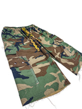 Load image into Gallery viewer, One of a Kind PATCHWORK CAMO LOVE SHORTS (M/L)