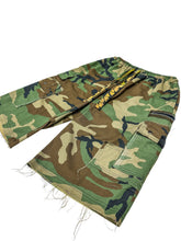 Load image into Gallery viewer, One of a Kind PATCHWORK CAMO LOVE SHORTS (M/L)