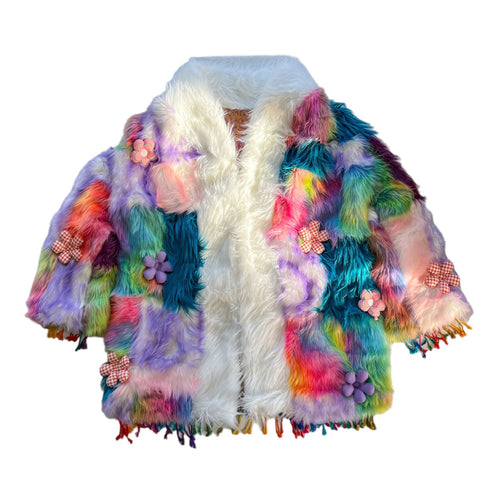One of a Kind - TRIPPING ON DAISIES COAT (M/L)