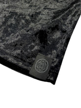 Load image into Gallery viewer, MIDNIGHT CRUSHED VELVET T SHIRT (2XL)