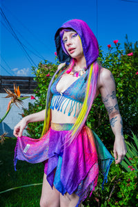 Pashmina Pixie Bikini Top (Rainbow)