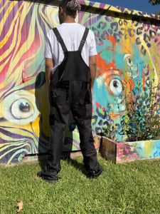 1 of 1 BLKOUT PATCHWORK OVERALLS ( Size M/L )