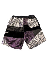 Load image into Gallery viewer, Purple Microdot Patchwork Shorts (Medium 30-32”)