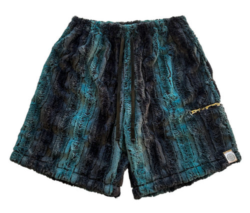 MIDNIGHT TEAL FUR SHORT (S-2XL)
