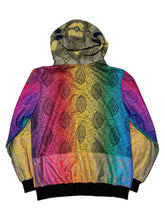 Load image into Gallery viewer, ROYAL RAINBOW PAISLEY PASHMINA HOODIE (XL)