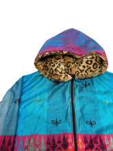 Load image into Gallery viewer, Blue Mystic Pashmina Zip Up Hoodie w/ Fur
