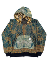 Load image into Gallery viewer, EMERALD PAISLEY PASHMINA HOODIE (Medium)