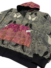 Load image into Gallery viewer, BLACK PEARL PAISLEY PASHMINA HOODIE (Medium)
