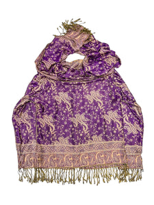 PURPLE PAISLEY PASHMINA JACKET