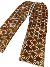 Load image into Gallery viewer, GOLD VELVET ASANOHA PANTS (L)