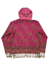 Load image into Gallery viewer, Merlot Kiss Pashmina Zip Up Hoodie w/ Fur