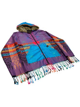 Load image into Gallery viewer, Purple Mystic Pashmina Zip Up Hoodie w/ Fur