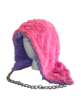 Load image into Gallery viewer, LAVENDER FUR HOOD w/ CHAIN