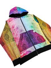 Load image into Gallery viewer, Rainbow Paisley Peacock One of a Kind Pashmina Jacket (Large)