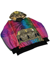 Load image into Gallery viewer, ROYAL RAINBOW PAISLEY PASHMINA HOODIE (XL)