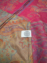 Load image into Gallery viewer, MAGENTA MAGIC PAISLEY PASHMINA HOODIE (Large)