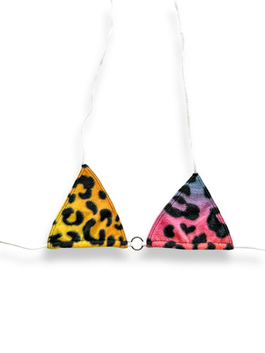 RAINBOW LEOPARD BIKINI (FLEECE)