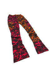 Load image into Gallery viewer, Lava Lands Split Camo Stack Pants (medium 30-32” elastic waist)