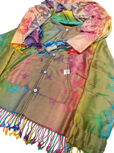 Load image into Gallery viewer, EARTH RAINBOW BUTTERFLY PASHMINA JACKET