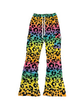 Load image into Gallery viewer, Rainbow Leopard Stack Pants (XL)