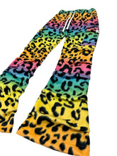 Load image into Gallery viewer, Rainbow Leopard Stack Pants (XL)