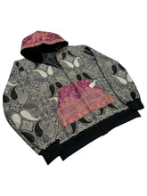 Load image into Gallery viewer, BLACK PEARL PAISLEY PASHMINA HOODIE (Medium)