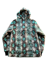 Load image into Gallery viewer, TEAL PYTHON FUR JACKET (S-2XL)