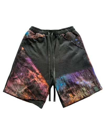 One of a kind - SPACE DUST TIE DYE SHORTS (Medium)