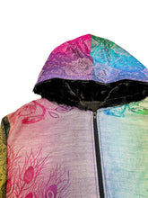 Load image into Gallery viewer, Rainbow Paisley Peacock One of a Kind Pashmina Jacket (Large)