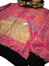 Load image into Gallery viewer, MAGENTA MAGIC PAISLEY PASHMINA HOODIE (Large)